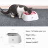 Dog Drinking Water Bowl Floating Non-Wetting Mouth Cat Bowl without Spill Drinking Water Dispenser Plastic Anti-Over Dog Bowl