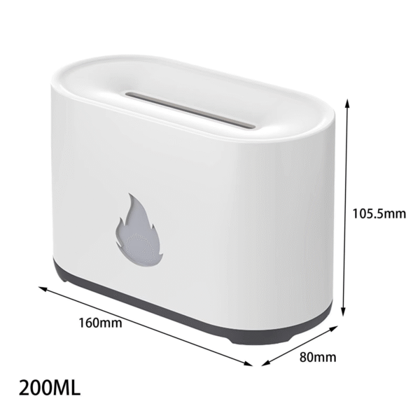 Portable Cool Mist Usb Led Change Color Room H2O Air Fire Flame Humidifier Aroma Essential Oil Diffuser Humidifier