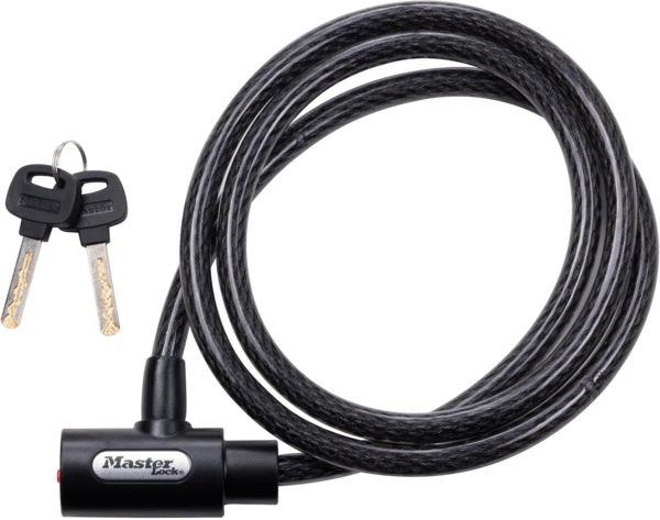 Bike Cable Lock with Key, 5 Ft. Long
