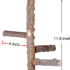 Bird Perch Nature Wood Stand for 3-4Pcs Small Medium Parrots (S-For Small Parrots)