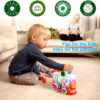 Toy Train for 1+ Year Toddler Electric Train with Drop Balls Music Talking Sound Sensor Light Baby Car Toys Gift Kids