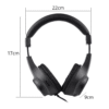 Wired Stereo Monitor Headphones Over-Ear Headset with 50Mm Driver 6.5Mm Plug for Guitar Amplifier Electric Piano Audio Mixer