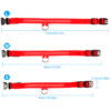 USB Rechargeable LED Pet Dog Collar Flashing Luminous Safety Light up Nylon UK
