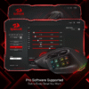 M811 Aatrox MMO Gaming Mouse, 15 Programmable Buttons Wired RGB Gamer Mouse W/ Ergonomic Natural Grip Build