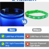 USB Rechargeable LED Pet Dog Collar Flashing Luminous Safety Light up Nylon UK