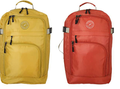 Cabin Luggage – 40x25x20 cm – Black, Mustard, Fire Red
