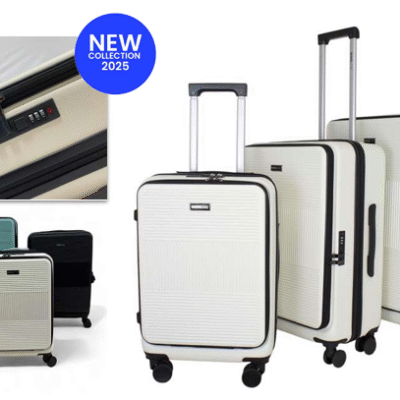 JB 2094 Front Opening 3-Piece Luggage Set