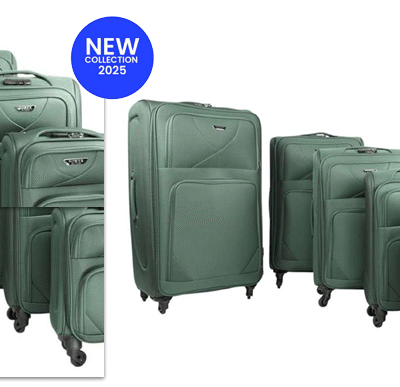 JB Power Action 5-Piece Luggage Set (Green)