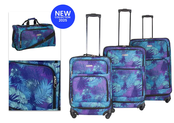 JB Leisure 4-Piece Set with Duffle (Blue)