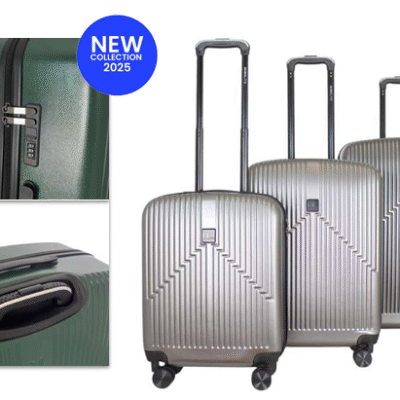 JB 2099 3-Piece Hardshell Luggage Set (Grey)