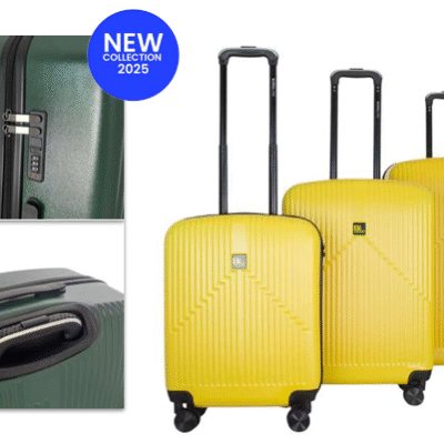 JB 2099 3-Piece Hardshell Luggage Set (Yellow)