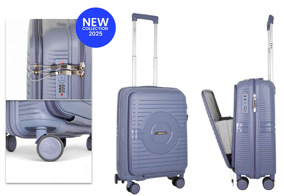 JB 2090 Cabin Size Hard Shell Case (Blue)