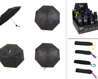 JBUMB 18 – Compact Umbrella (Pink, Purple, Yellow, Blue)