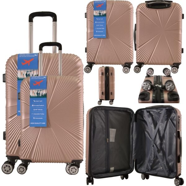 T-HC-US-1629 ROSE GOLD SET OF 2 RYAN AIR UNDERSEAT AND 20" CABIN